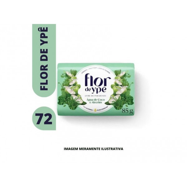 SABONETE - FLOR DE YPE - 85g AGUA DE COCO E ALECRIM - DP12
